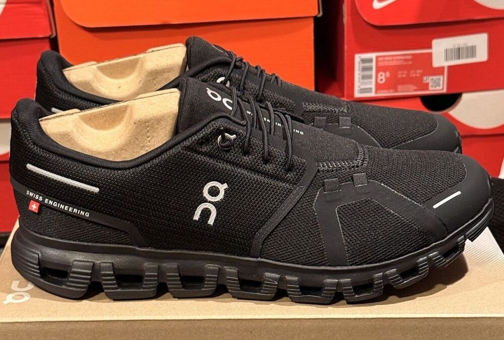 Authentic ON Running Cloud 6 Black Black Mens Size 10.5M Running Shoes (106-07) - Picture 6 of 7
